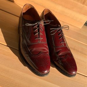 Burgundy wing tips